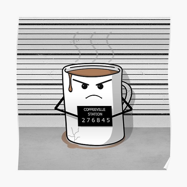 Cartoon Mugshot Posters | Redbubble