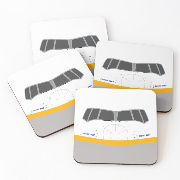 Item preview, Boeing 767 Front View Windshield Nose Design Condor Yellow-Grey designed and sold by Aviation Tees.