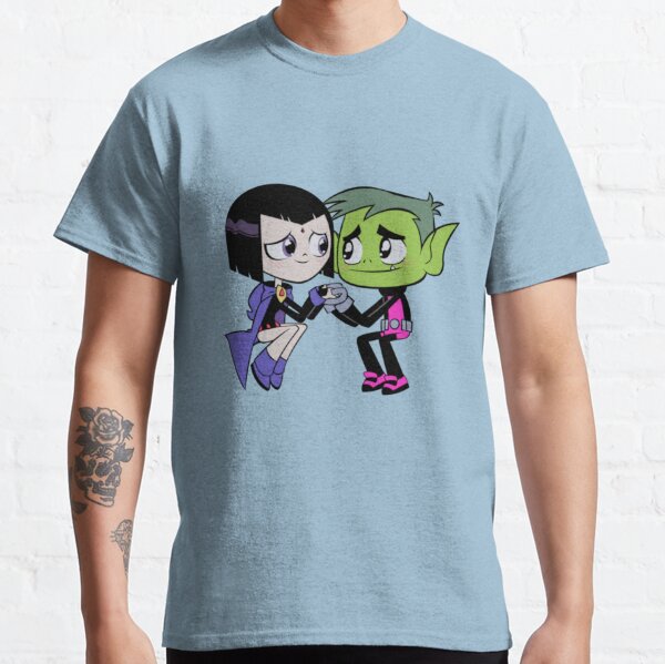 Teen Titans Go Characters And Logo Boy's Royal Blue T-shirt-S