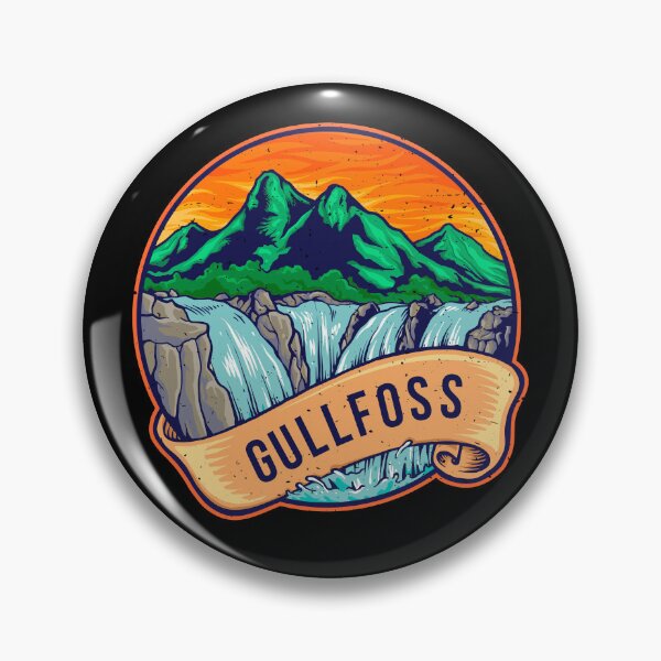 Item preview, Gullfoss Waterfall Vintage Iceland Travel designed and sold by MagicBoutique.