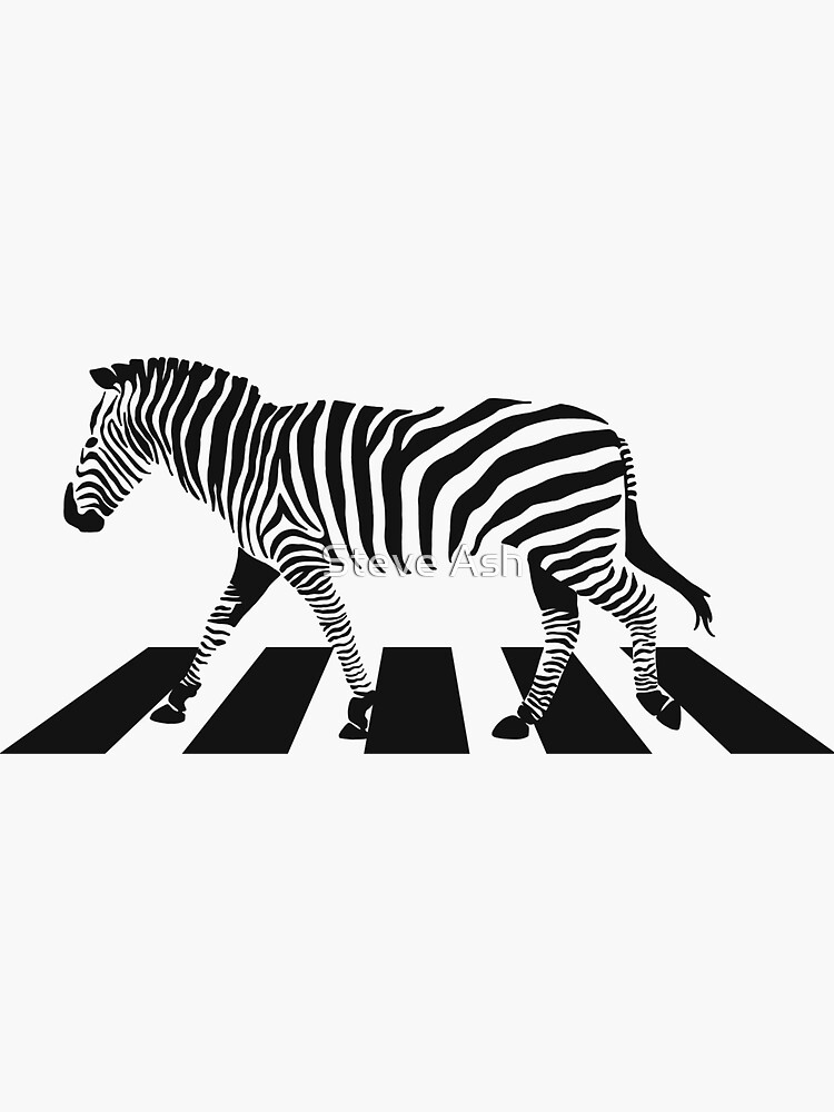 "Zebra Crossing" Sticker for Sale by STASHY Redbubble