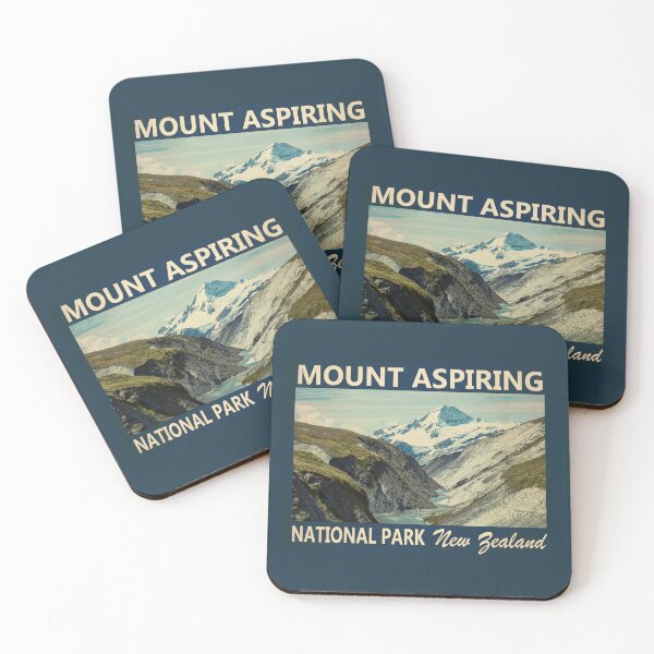 Item preview, Mount Aspiring National Park New Zealand Vintage designed and sold by KrisSidDesigns.