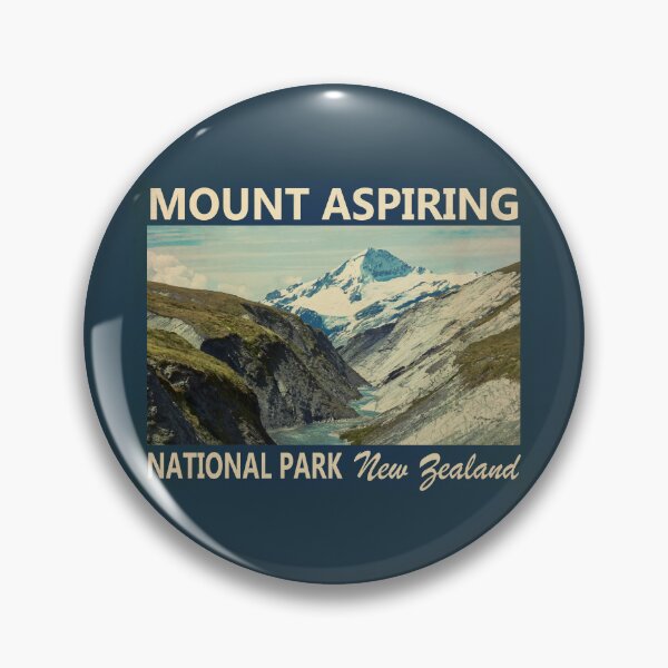 Item preview, Mount Aspiring National Park New Zealand Vintage designed and sold by KrisSidDesigns.