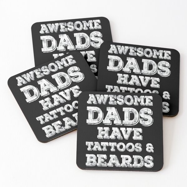 Item preview, Awesome Dads Have Tattoos And Beards designed and sold by Wilma Torgerson.