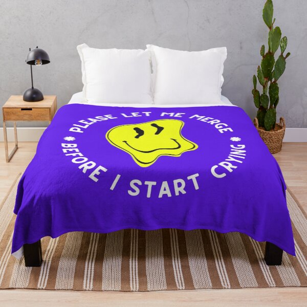 Item preview, Please let me merge before I start crying - Melting smiley designed and sold by SICK-SENSE.