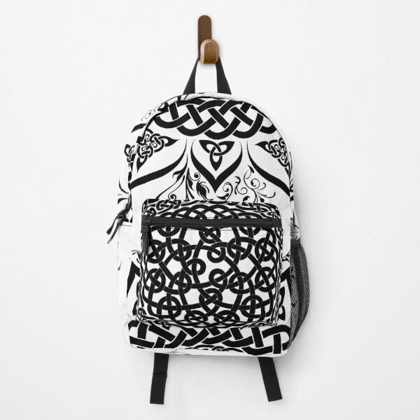 Item preview, Monochrome Black Celtic Knot Lotus Mandala designed and sold by kernowerno.