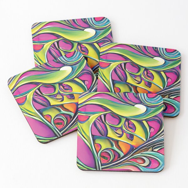 Item preview, Vibrant Life Abstract Digital Paintings designed and sold by ThinkFun! Design.