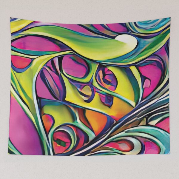 Item preview, Vibrant Life Abstract Digital Paintings designed and sold by ThinkFun! Design.