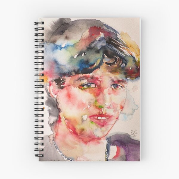 Item preview, SYLVIA PLATH - watercolor portrait .1 designed and sold by lautir.