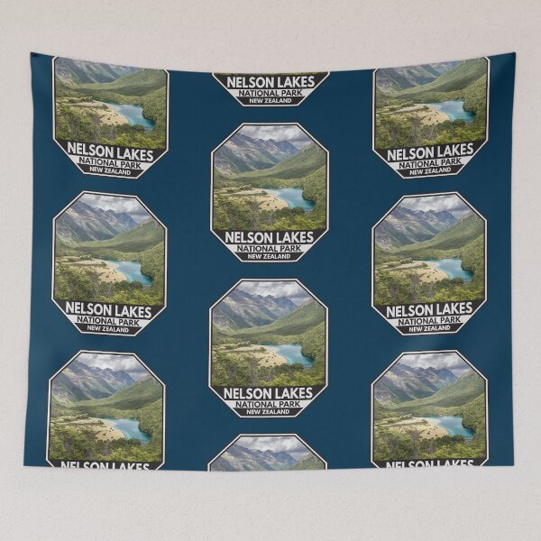 Item preview, Nelson Lakes National Park New Zealand Emblem designed and sold by KrisSidDesigns.