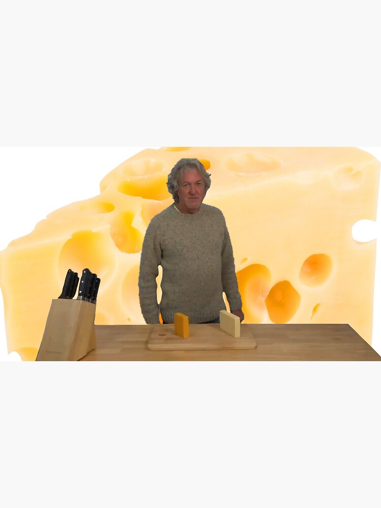 "James May Cheese Cheese" Sticker for Sale by MemezGod Redbubble