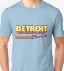 Detroit, MI | City Stripes Unisex T-Shirt