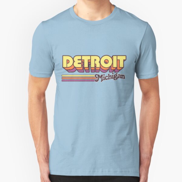 Detroit, MI | City Stripes Slim Fit T-Shirt