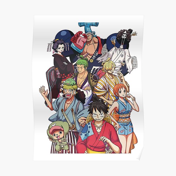 "One Piece Straw Hat Crew Wano Arc" Poster for Sale by Setsujoku