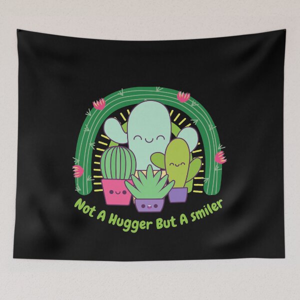 Item preview, No es un abrazador sino una sonrisa Lindo cactus divertido designed and sold by Artistusha.