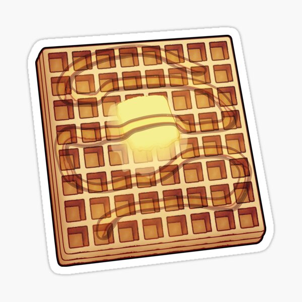 "Square Waffle" Sticker for Sale by torchbrenner Redbubble