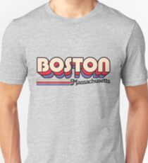 Boston, MA | City Stripes Unisex T-Shirt