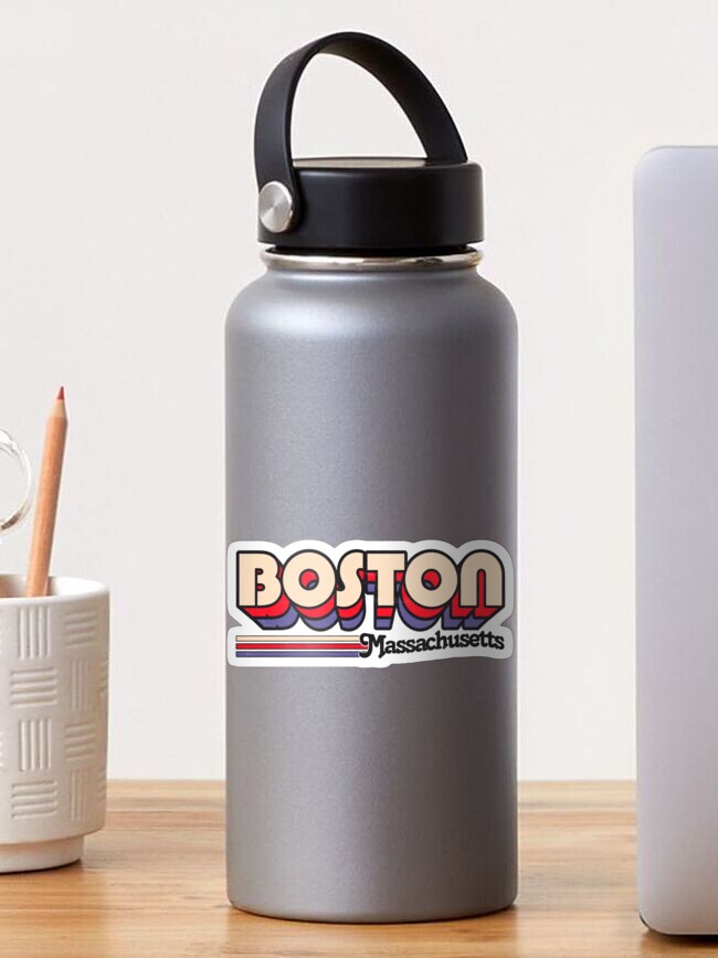 Thumbnail 1 of 3, Sticker, Boston, MA | City Stripes designed and sold by retroready.