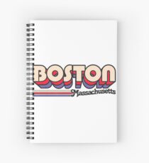 Boston, MA | City Stripes Spiral Notebook