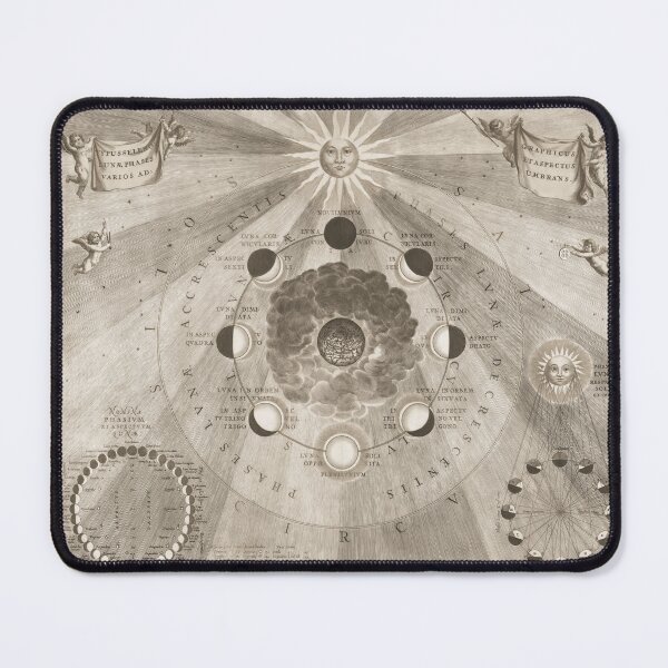 Item preview, Moon Phases Celestial Chart Antique Map designed and sold by VintageArchive.