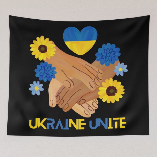 Item preview, Ukraine Unite Patriotic Flag Digital Design  designed and sold by mangaworldart.