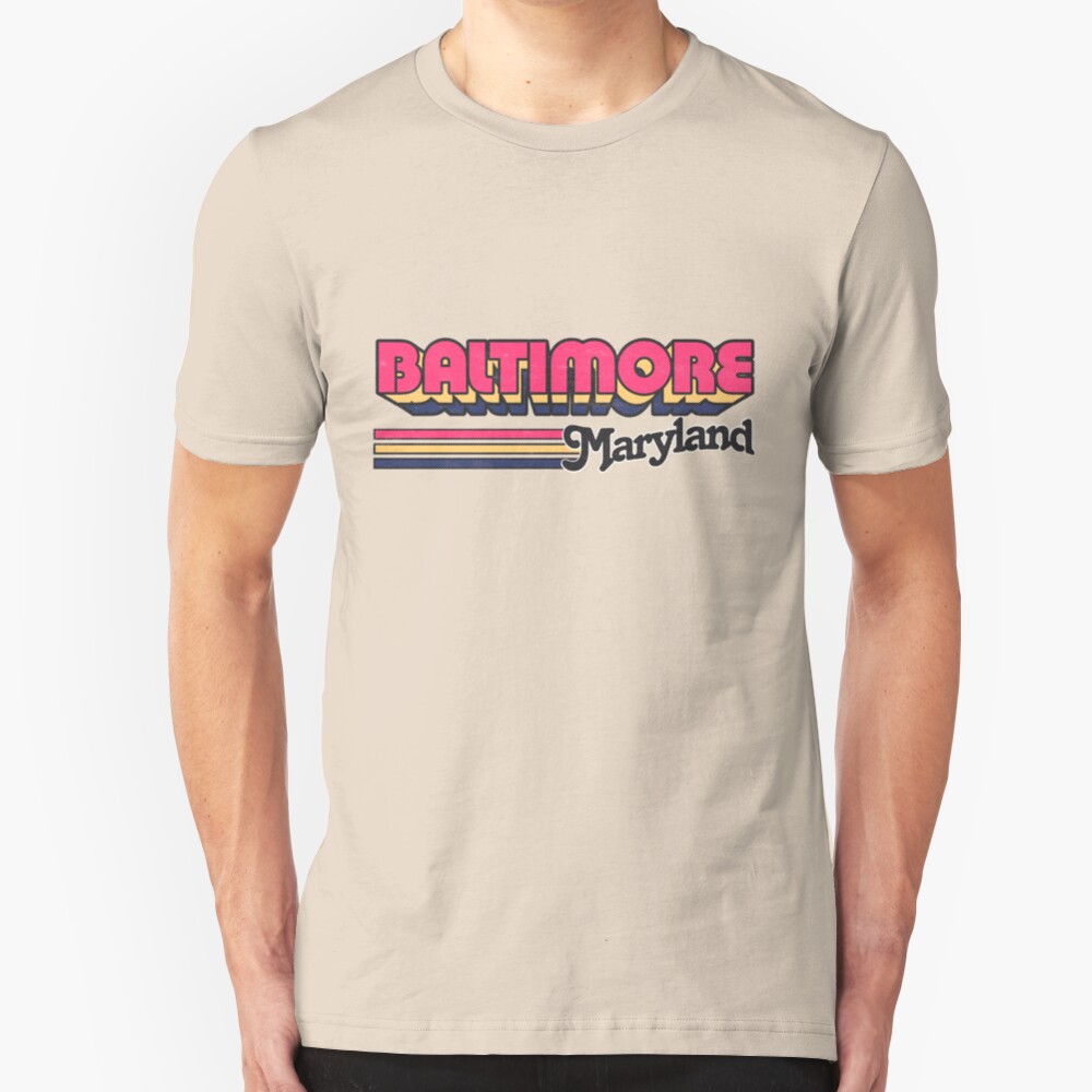 Baltimore, MD | City Stripes Slim Fit T-Shirt