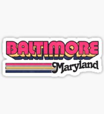Baltimore, MD | City Stripes Sticker