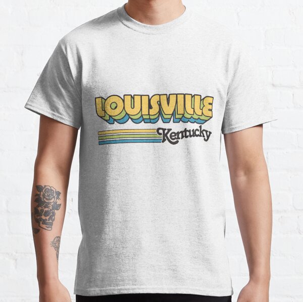  Louisville Cat Retro Anime Cityscape Kentucky USA Funny T-Shirt  : Clothing, Shoes & Jewelry