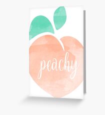 Peachy Greeting Card
