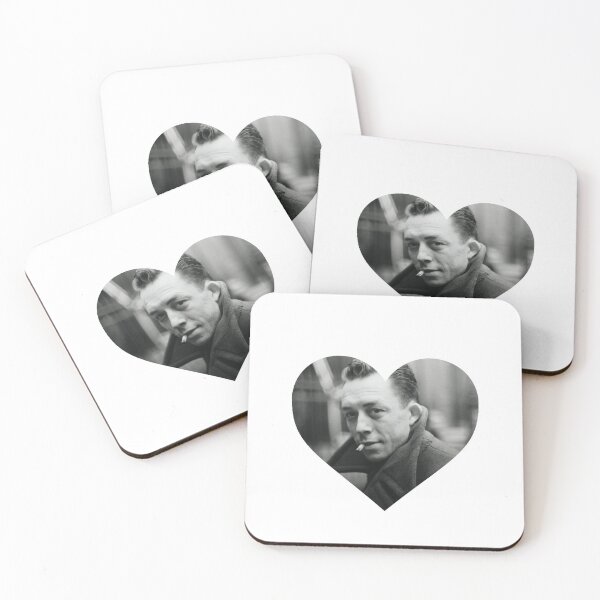 Item preview, Albert Camus heart | I love Albert Camus designed and sold by stickerskool.