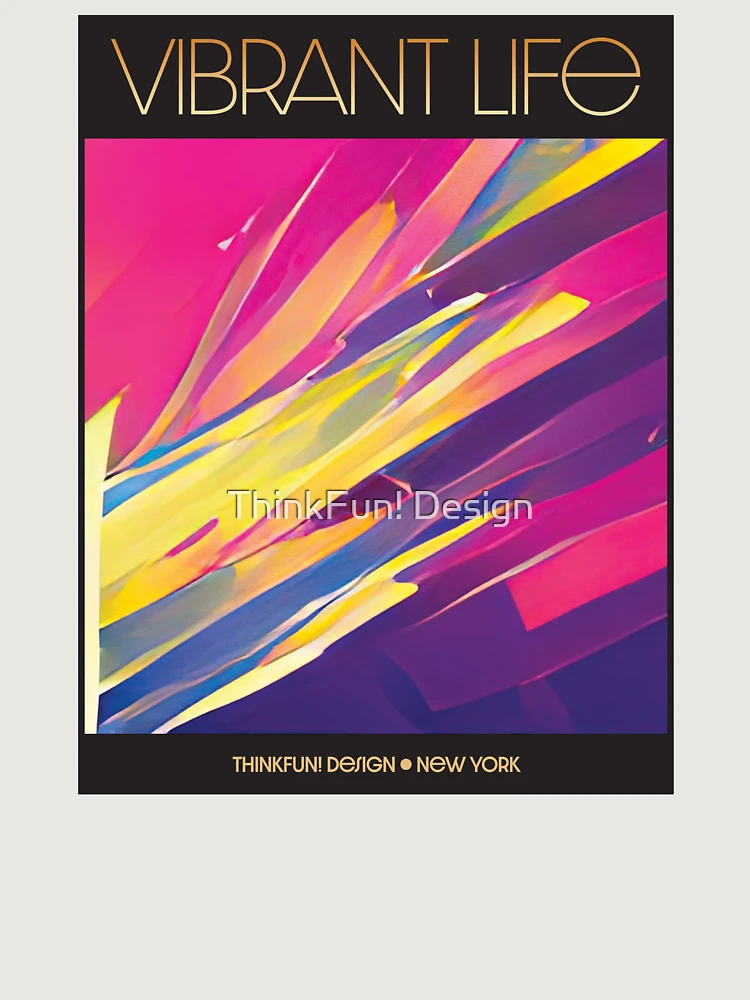 Thumbnail 6 von 6, Premium Oversized Pullover, Vibrant Life Abstract Digital Paintings designt und verkauft von ThinkFun! Design.
