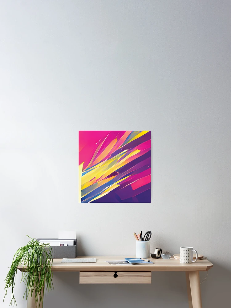 Thumbnail 2 von 3, Poster, Vibrant Life Abstract Digital Paintings designt und verkauft von ThinkFun! Design.