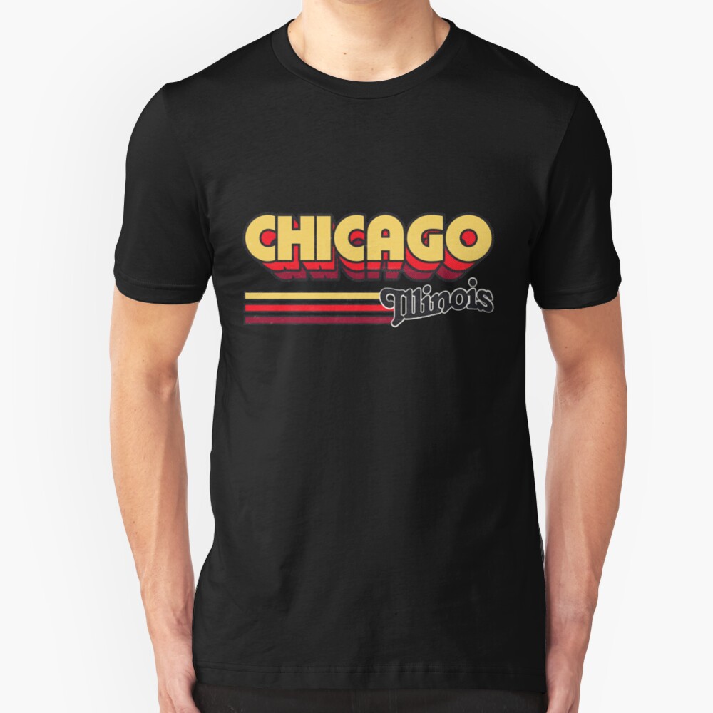 Chicago, IL | City Stripes Slim Fit T-Shirt