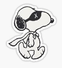 Snoopy Red Baron KAWS Sticker Sticker