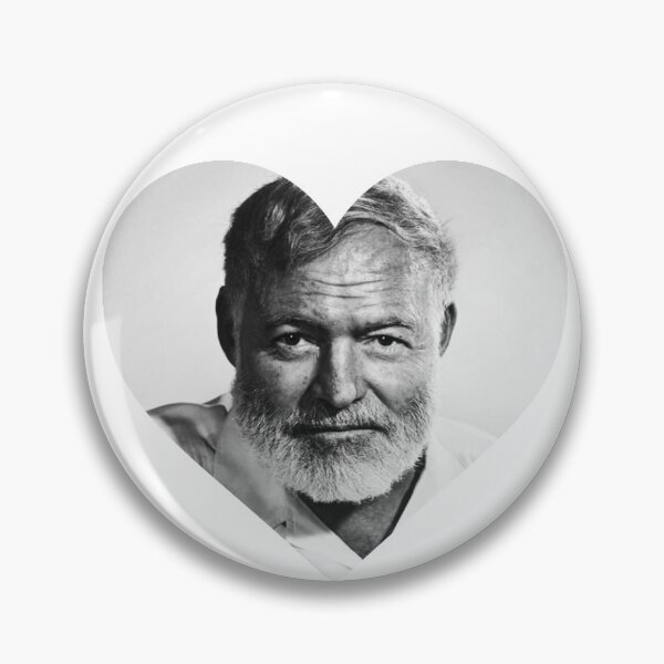 Item preview, Ernest Hemingway Heart | I love Ernest Hemingway designed and sold by stickerskool.