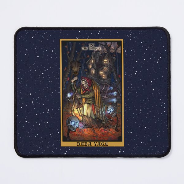 Item preview, Baba Yaga The Hermit Tarot Card designed and sold by TheGhoulishGarb.