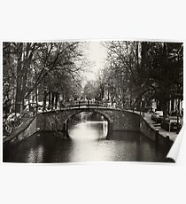 Amsterdam Canal Poster