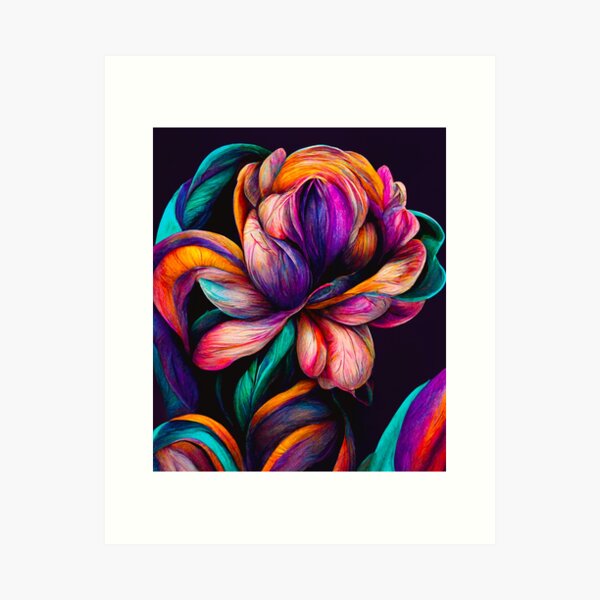 Item preview, Color My Nights | Floral | Abstract | For the Home designed and sold by RomantzArtMind.