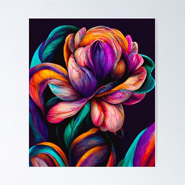 Item preview, Color My Nights | Floral | Abstract | For the Home designed and sold by RomantzArtMind.