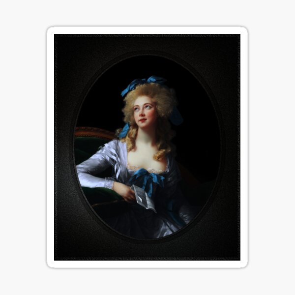Madame Grand (Noel Catherine Vorlee) by Elisabeth Louise Vigee Le Brun Remastered Xzendor7 Classical Art Old Masters Reproductions Sticker