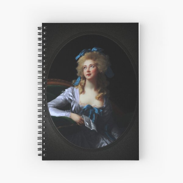 Madame Grand (Noel Catherine Vorlee) by Elisabeth Louise Vigee Le Brun Remastered Xzendor7 Classical Art Old Masters Reproductions Spiral Notebook