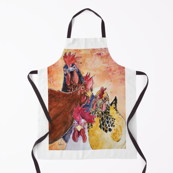 Item preview, Colorful Hens, "Gossip Gals", Beautiful Chickens designed and sold by WolskiWarbler.