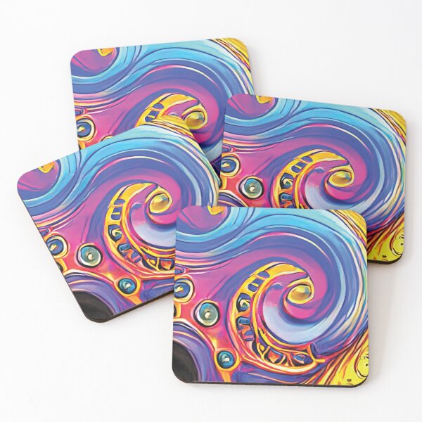 Item preview, Vibrant Life Abstract Digital Paintings designed and sold by ThinkFun! Design.