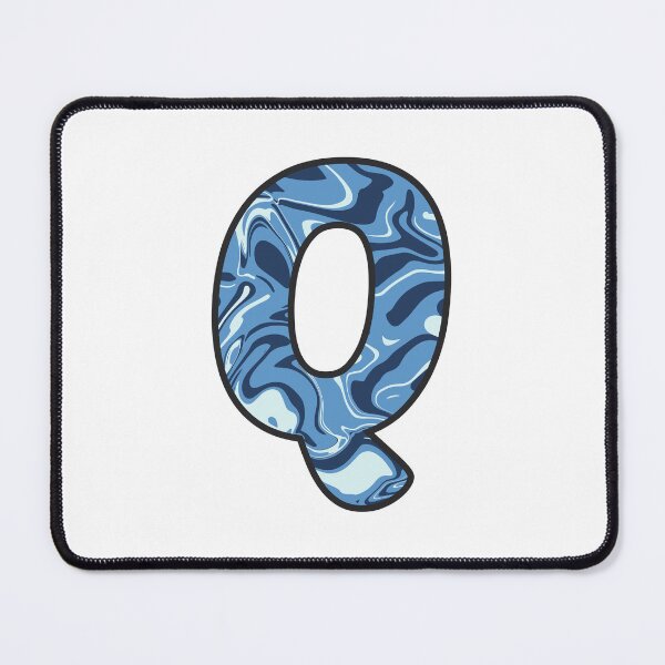 Item preview, Q - Blue Marble Alphabet Letter designed and sold by Emmyteddy.