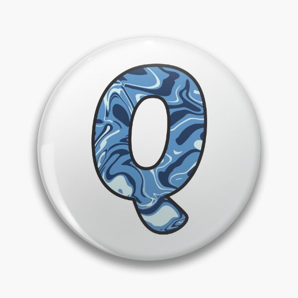 Item preview, Q - Blue Marble Alphabet Letter designed and sold by Emmyteddy.
