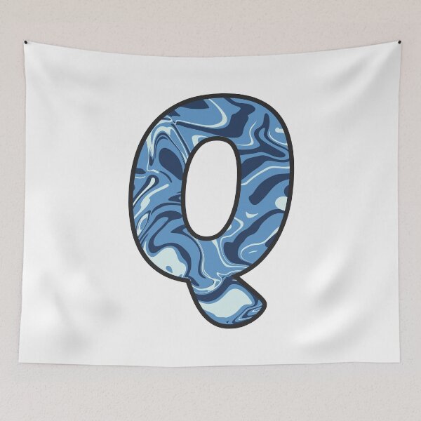 Item preview, Q - Blue Marble Alphabet Letter designed and sold by Emmyteddy.