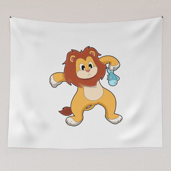 Item preview, Lion with Fish designed and sold by Snabdesign84.