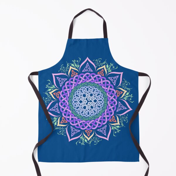 Item preview, Colourful Celtic Knotwork Lotus Mandala designed and sold by kernowerno.