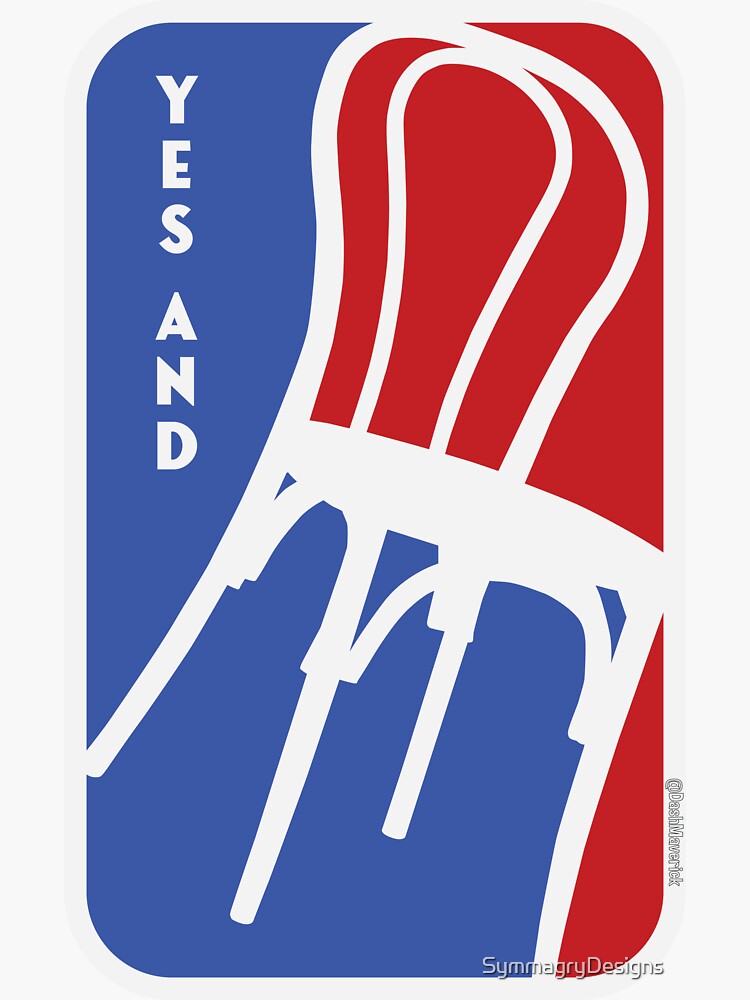 Thumbnail 3 of 3, Sticker, Improv Red White Blue designed and sold by SymmagryDesigns.