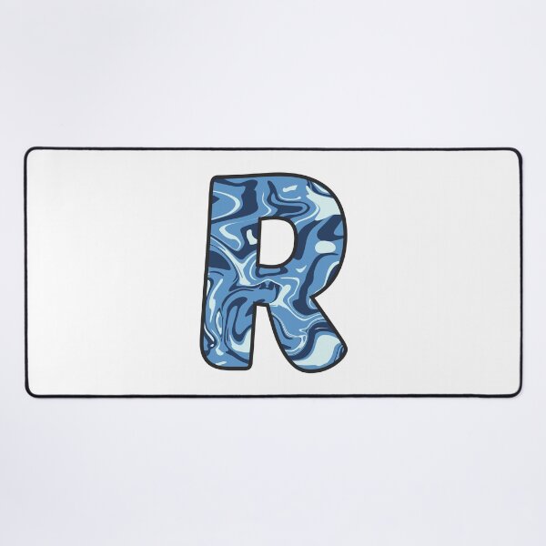 Item preview, R - Blue Marble Alphabet Letter designed and sold by Emmyteddy.